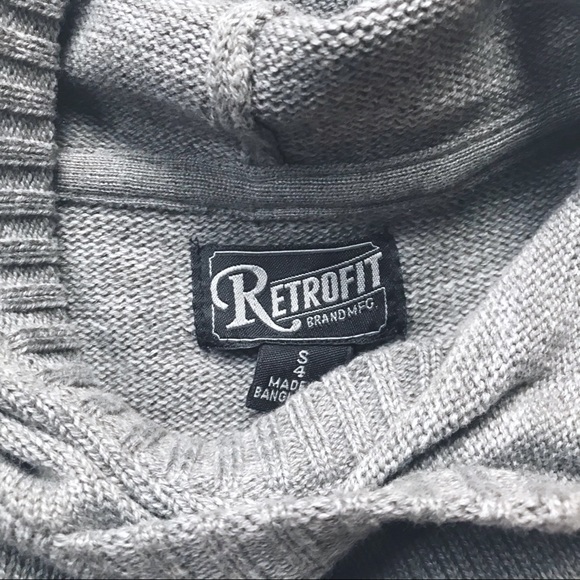 NWOT•Retrofit• hooded sweater - Picture 4 of 5